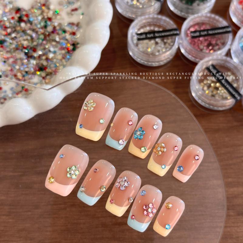 100Pcs 1.5-3Mm Glass Crystal Non Hotfix Rhinestones Craft Supplie Flatback Glitter Stones Nail Art Decorations Diy Accessories