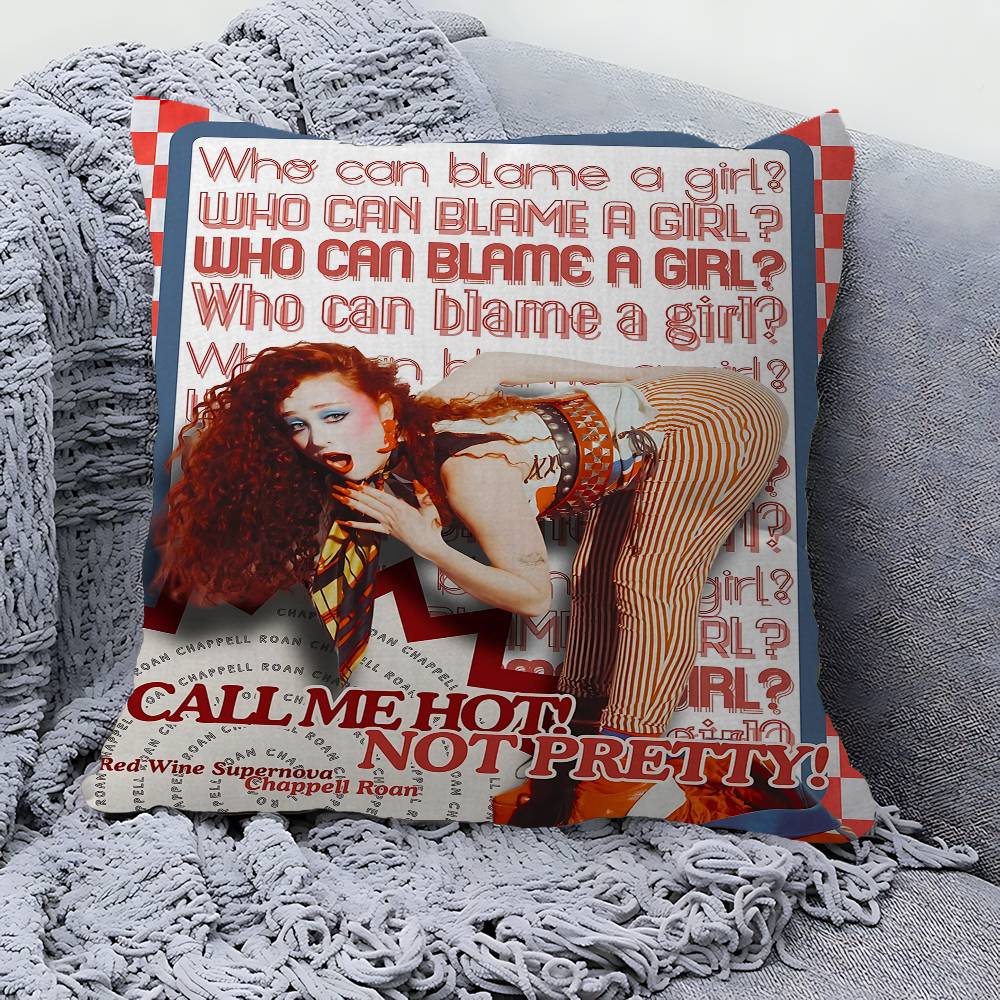 Singer C-Chappell Roan Pillow Anime Pillow Sofa Bed Head Pillow Cover Cushion Cover 45X45 Cm Fashion