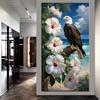 Große Größe Mosaik DIY Voll Diamant Malerei Kits Kunst Schöner Adler und Blumen Stickerei Kreuzstich Strasssteine