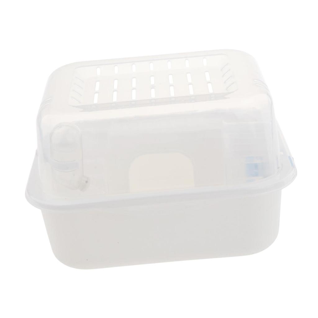 Durable Large Plastic Hamster Enclosure with Hideout and Platform for Guinea Pig Mouse Rat Small Animal Play Area