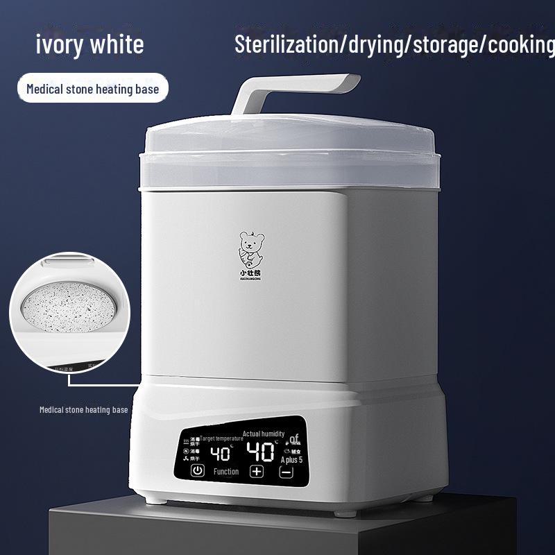 

Стерилизатор и сушилка для детских бутылочек Xiaozhuangxiong - интегрированный паровой стерилизатор 2 в 1 upgraded [medical stone] белый/слоновая кость