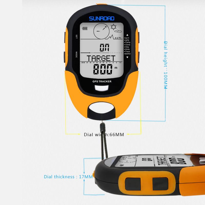 Portable Digital Altimeter Barometer Compass Locator Handheld GPS Navigation Receiver For Outdoor Camping Hiking Fishing Climb