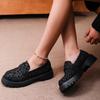 Fashion Simple and Versatile PU Waterproof Women's Loafers 2025 Spring and Autumn Casual Flat Non-slip Shoes for Women  Zapatos De Mujer