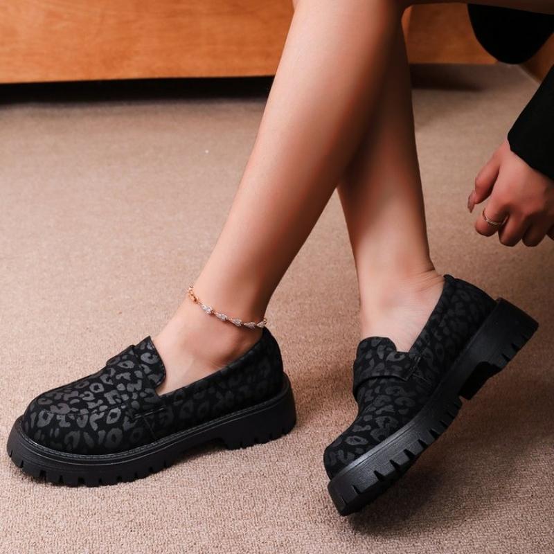 Fashion Simple and Versatile PU Waterproof Women's Loafers 2025 Spring and Autumn Casual Flat Non-slip Shoes for Women Zapatos De Mujer