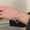 925 Silver Butterfly Bracelet for Girl Bead String Design Insect Fashion Versatile Jewelry Gift