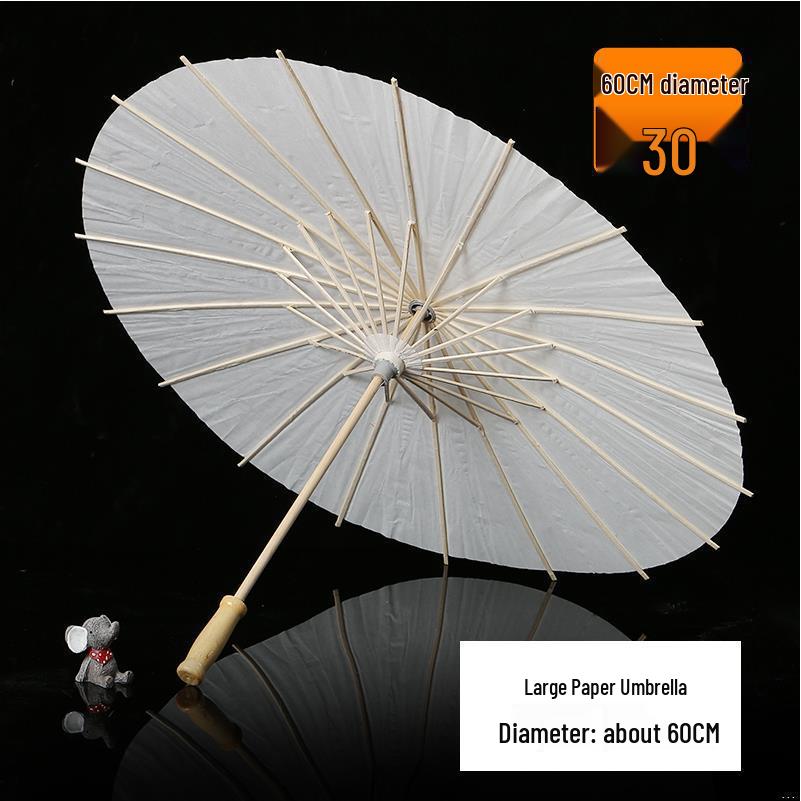 Handmade Children's Oil Paper Umbrella - Chinese Intangible Cultural Heritage, Small Flower Pattern, Ancient Style, Graffiti Material