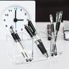 1/2PCS Clear Acrylic Desktop Pencil Holder Ins Large Capacity Sticky Note Organizer Desk Storage Shelf Organizer