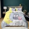 Owl Duvet Cover Twin King Queen Size Cartoon Owl Comforter Cover Bird Animal Bedding Set Boys Quilt Cover Polyester Quilt Cover