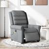 VidaXL Fauteuil inclinable de massage électrique gris foncé tissu 3303305