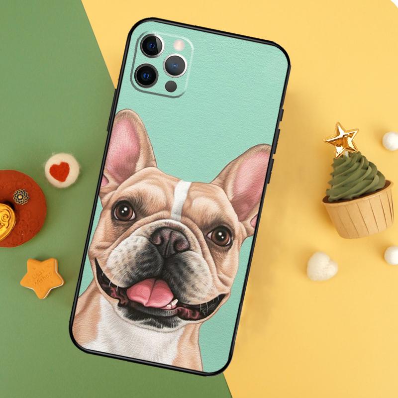 French Bulldog Dog Phone Case For iPhone 17 16 16E 15 14 12 11 13 Pro Max 12 13 Mini 17Air Shockproof Cover