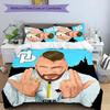 3pcs Jul  rapper pattern bedding set duvet cover set includes duvet cover &pillowcases, perfect all season bedroom decoration & gift