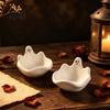 Small Resin Casting Mold Halloween Ghost Storage Bowl Silicone Mold, DIY Jewelry Dish Candy Snack Plate Desktop Organizer for Plaster Cement