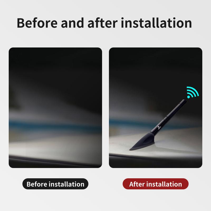 ZDNE2 For BMW Car Antenna Carbon Fiber Receiving Short Antenna Car Roof Accessories E87 E70 E91 E30 G20 E92 E93 E60 E46 E90 G30 E53 X1