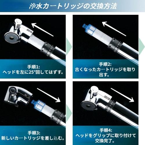 JF-20 Water Purification Cartridges, Replacement Cartridges (Set of 3) for JF-20-T All-in-One Water Purifiers, Antibacterial Cartridges, High Chlorine