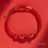 2026 Year of the Horse Zodiac Red Rope Bracelet - Women's/Men's Tai Sui Protective Charm for Horse, Rat, Ox, Rabbit Signs