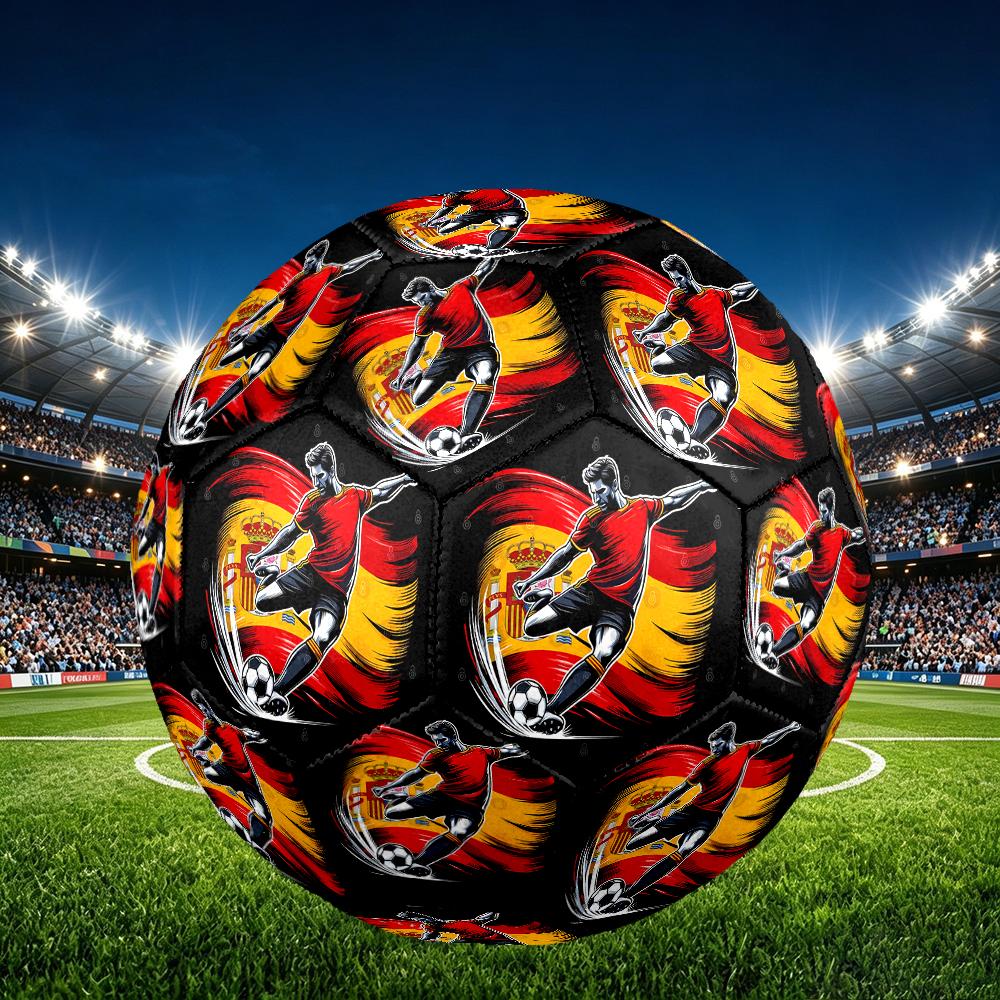 1pc Soccer Ball Pattern Football, Size 5 Soccer Ball Outdoor Athletic Training Ball, Unique Style, Exquisite Holiday Gift
