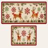 1pc/2pc Kitchen Rug Easy To Clean - Restaurant Corridor - Laundry Room - Entrance Floor Mats - Christmas Festival Decor