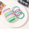 10pcs/set Simple Mixed-color Hair Tie Soft Seamless Highly Elastic Durable Rubber Band Hair Rope Headwear Hair Accessories