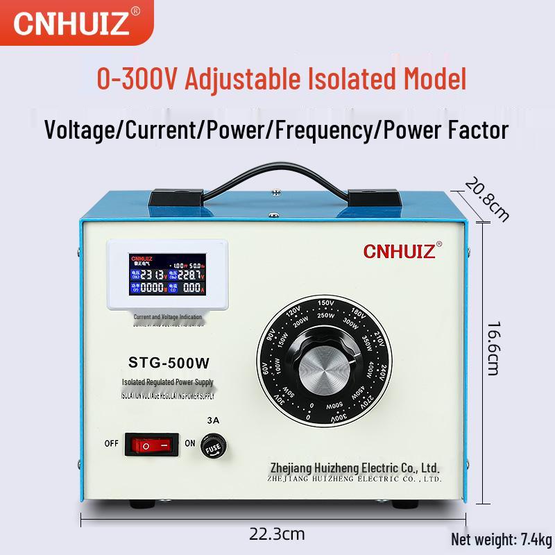 220V Household Single-Phase Voltage Regulator, STG-500W Adjustable Transformer, 0-300V Power Supply