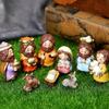 Christmas Manger Decoration Set Cartoon Jesus Holy Bedroom Living Room Decor