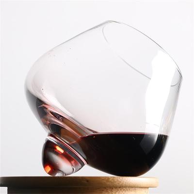 250ml Tumbler Glass Rotating Not Fall Down Wine Glass Coffee Cup Whiskey Cocktail Vodka Wine Mug For Household Bar