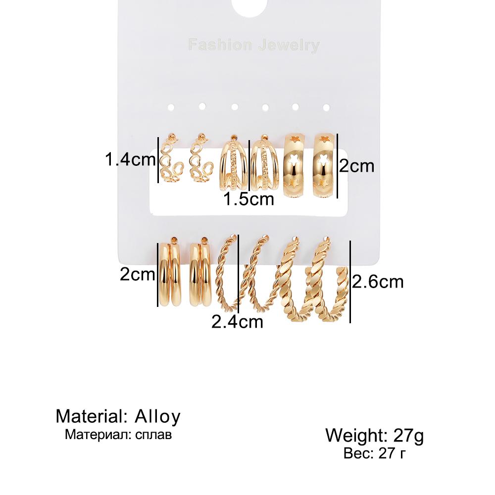 2023 Fashion Women's Earrings Pearl Pink Diamond Carded Earrings Butterfly Pearl Khaki Resin Carded Multi-Layered C-Shaped Pentagram Snake Pattern