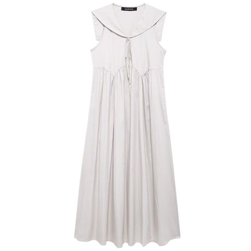 Fashion Wind 2024 New Fall Women's Clothing Easiest for Match Bowknot Decoration Midi Skirt Mid Length Long Length Dress 4764808