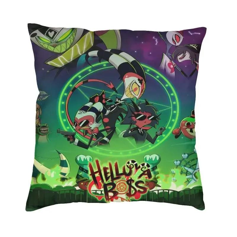 Anime Animated Movies Helluva Loona Cushion Cover Double-sided Print Throw Pillow Case for Sofa Pillowcase Home Decorative