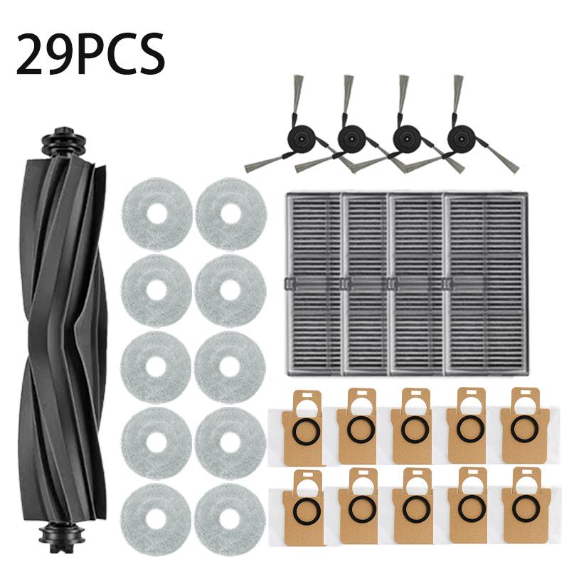 For Xiaomi Mijia M40 D110CN, Vacuum Cleaner Parts Suitable Main Tricut Roller, Side Brush, HEPA Filter, Wiper Fabric, Dust Bag,