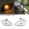 Powerful Led Front Side Marker Light Turn Signal Lamp Round Eyebrow Side Lamp For Jeep Wrangler JL 2018+