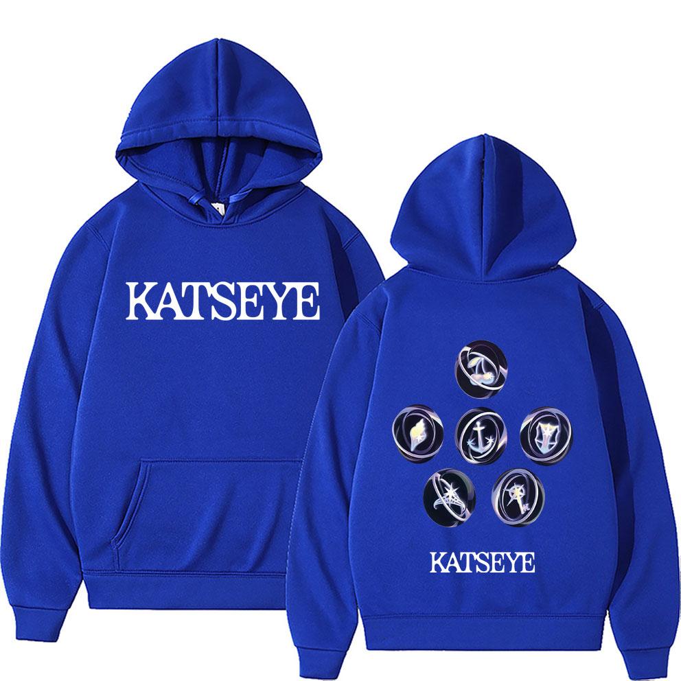 Koreanische Girlgroup KATSEYE Album Grafik Hoodie Herren Damen Freizeit Fleece Vintage Sweatshirt Herrenmode Oversized Streetwear