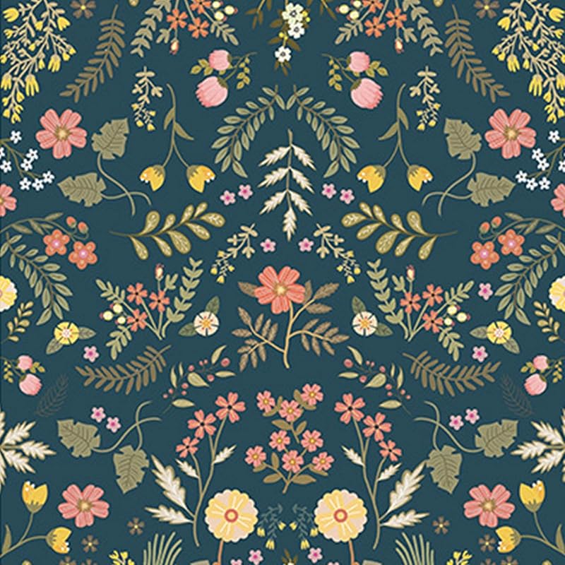 Peel and Stick Wallpaper Boho Wallpaper Peel and Stick Floral Contact Paper Removable Wallpaper Renter Friendly Wall Paper for Home Bedroom Bathroom