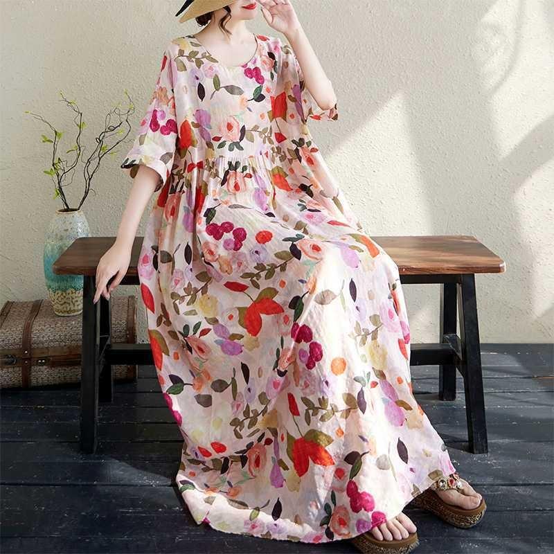 

Women s Applique Detail Long Dress Large size average size