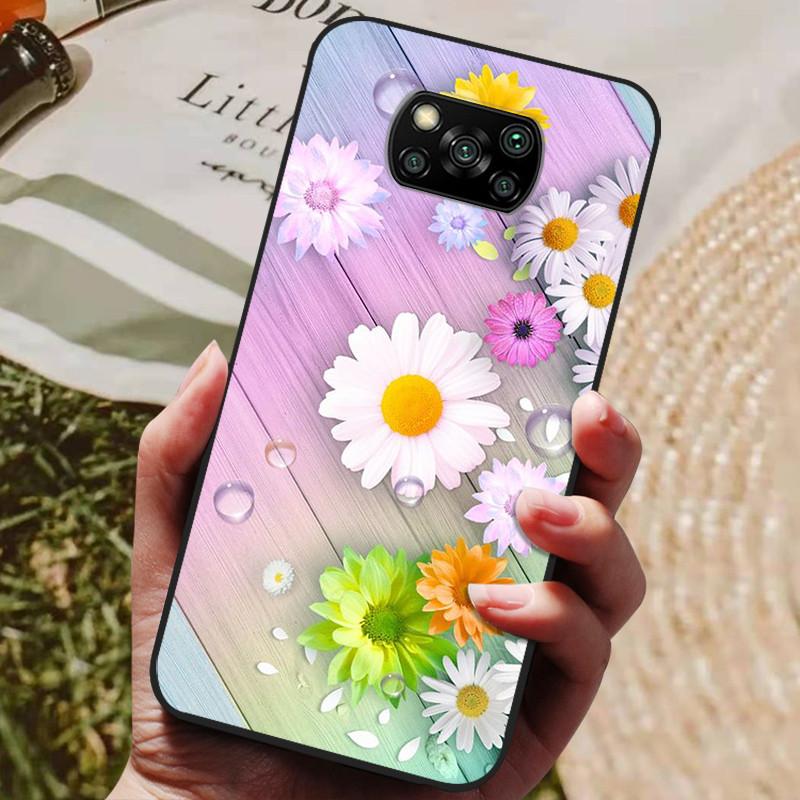 Pour Xiaomi Poco X3 NFC Coque Silicone Souple TPU Housse de Téléphone Pour Xiaomi Poco X3 NFC Coque X 3 NFC Marbre Bumper Protecteur