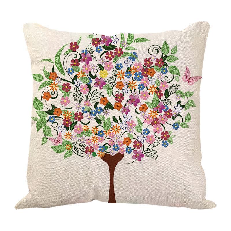 Money Tree Pillow Pillow Case Home Ornament Supplies Nordic Tree Flower Pillow Case Design Sofa Cushion Cushion Cover
