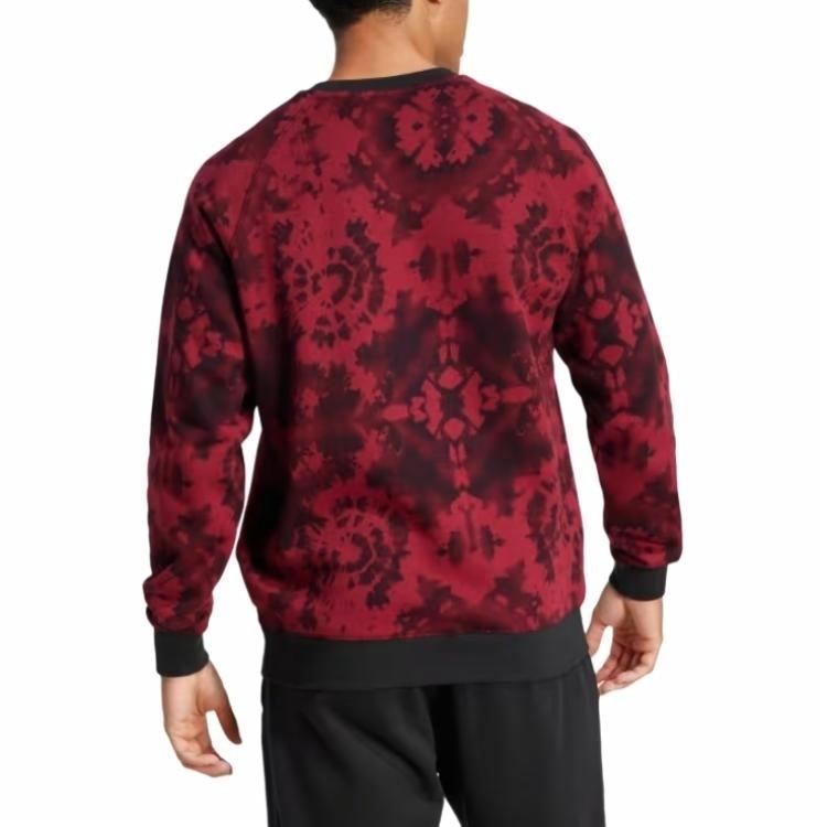 adidas Fashion Versatile Pullover Soccer Long-Sleeve Sweatshirt Men’s Patterned