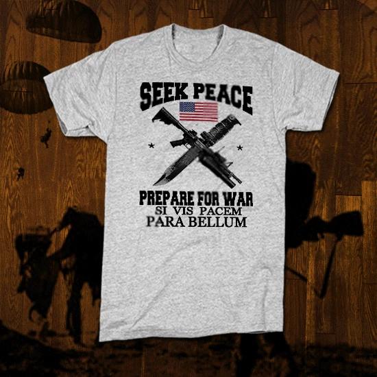 Military t-shirt Army Special Forces Rangers Infantry Combat Vet knife cotton 4XL