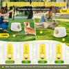 Lanceur de balles automatique pour chiens, Machine interactive de lancer de balle avec 3 niveaux de distance(20-46 pieds) & 5 Balles, Lanceur de Balle pour Chien pour Jouer à l'Intérieur et à l'Extérieur