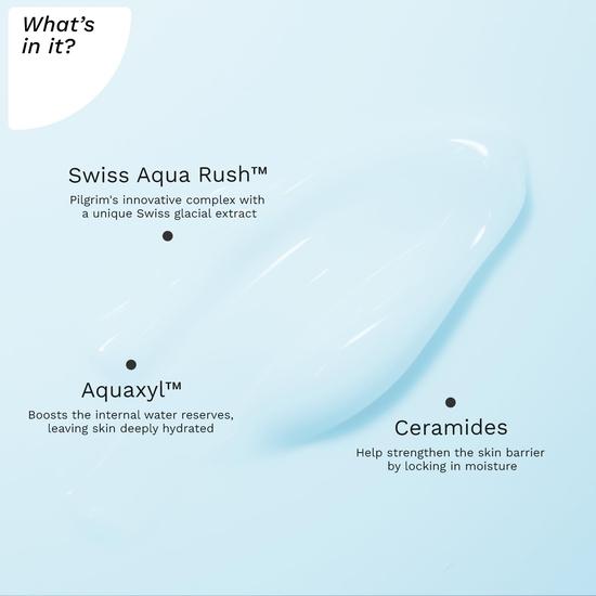 Pilgrim Swiss Aqua Rush™ Overnight Hydrating Face Cream| Crafted with Powerful Hydrators- Swiss Aqua Rush™, Aquaxyl™ | 50g