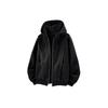 2025 New Cardigan Sweater Men's Spring and Autumn Casual Loose Stiff Heavy American Trend Splicing Long-sleeved Jacket