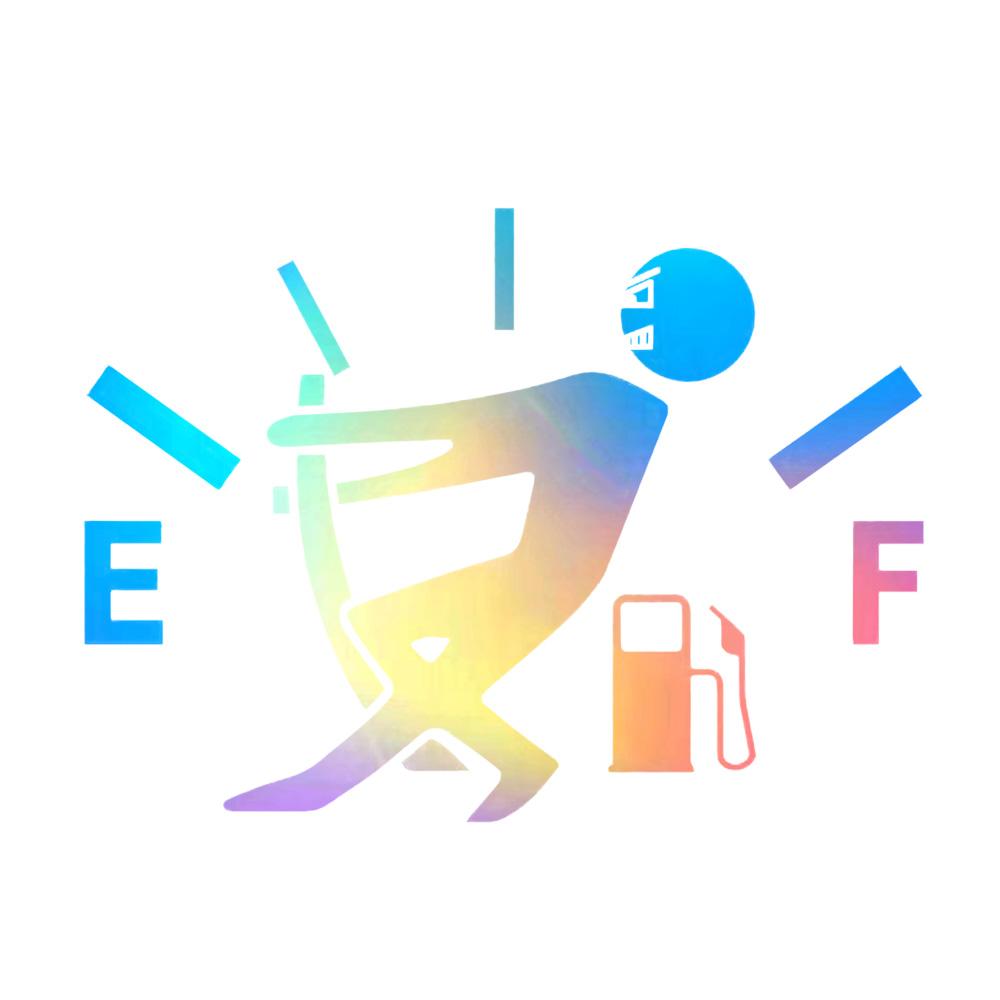 

Car Stickers Pull Fuel Tank Pointer Reflective Vinyl Funny Stickers High Gas Decal Fuel Gage Empty Stickers Decal Auto Exterior