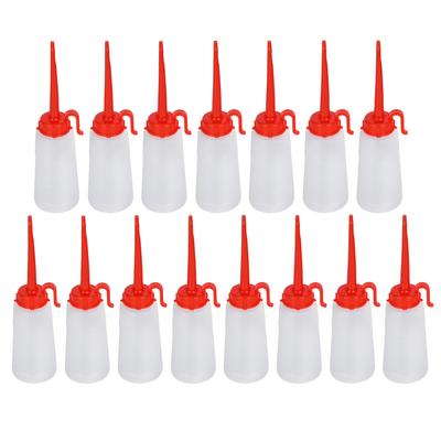 15 Piezas 150ml Aceitera para Máquina de Coser Botella de Plástico Dispensador Aceitera Transparente para Líquido