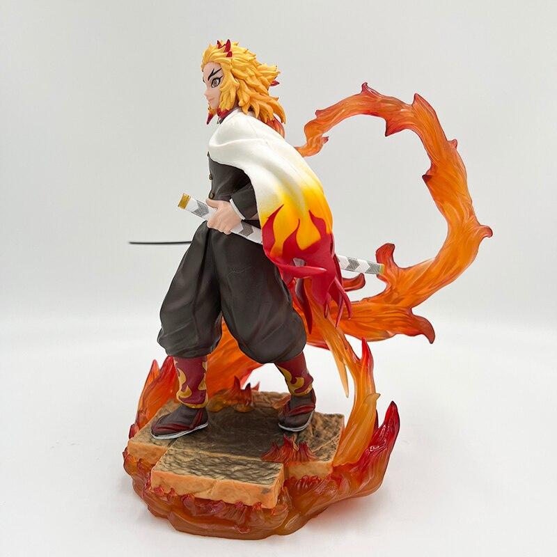 20cm Demon Slayer Anime Figure Rengoku Kyoujurou Action Figure Tanjirou /Inosuke /Shinobu Kimetsu No Yaiba Figurine Model Doll Toy