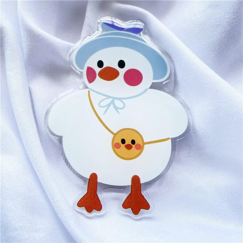 

Airbag Holder Ins Style Cartoon Acrylic Drip Glue Lazy Desktop Folding Telescopic Phone Gift