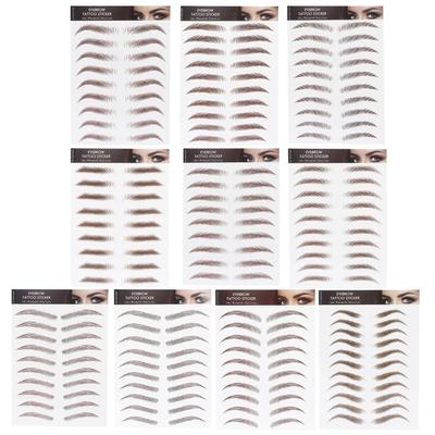 Waterproof Eyebrow Tattoo Sticker Long Lasting Natural Eyebrow Transfer Sticker Easy Makeup Eyebrow Decals Beauty Accessory for Women Daily Party Use