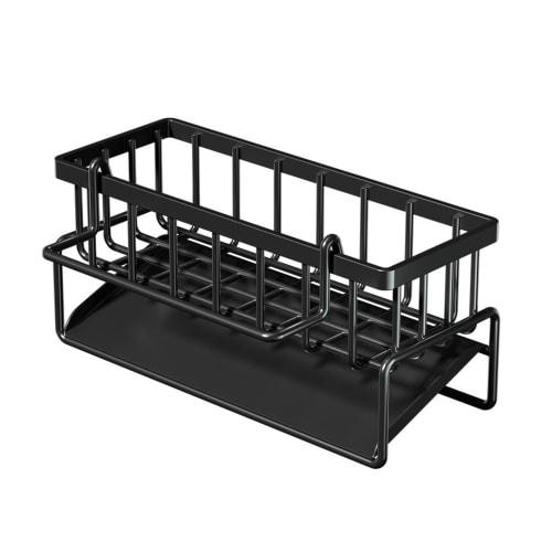 

Stainless steel sponge holder with drainage function, dish towel holder, and rust-resistant sponge rack for kitchen storage. Perfect for dish towels,