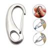 5Pcs Eggs Shape Spring Snap Hooks Stainless Steel Quick Links Lock Hook Hiking Camping Belt Carabiner Quick Release Hook