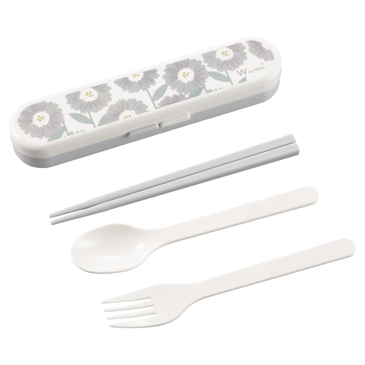 

Patterns Cutlery Set in Pale Blossom Includes and Perfect for Lunch and Stylish and Cute Design with a Scandinavian Retro Wpc. 3-Piece Gray,