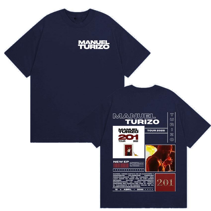 

Rapper Unisexuel Turizo 201 Tour 2026 Graphic T Shirts Unisexs Women Hip Hop Fashion Short Sleeve Tshirt Unisex Tshirt Streetwear S