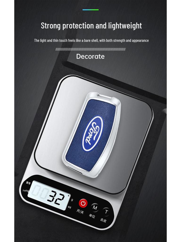 Key Case Cover Shell for Ford Fiesta, Focus (2009-2014), and 17 Years Ecosport Models